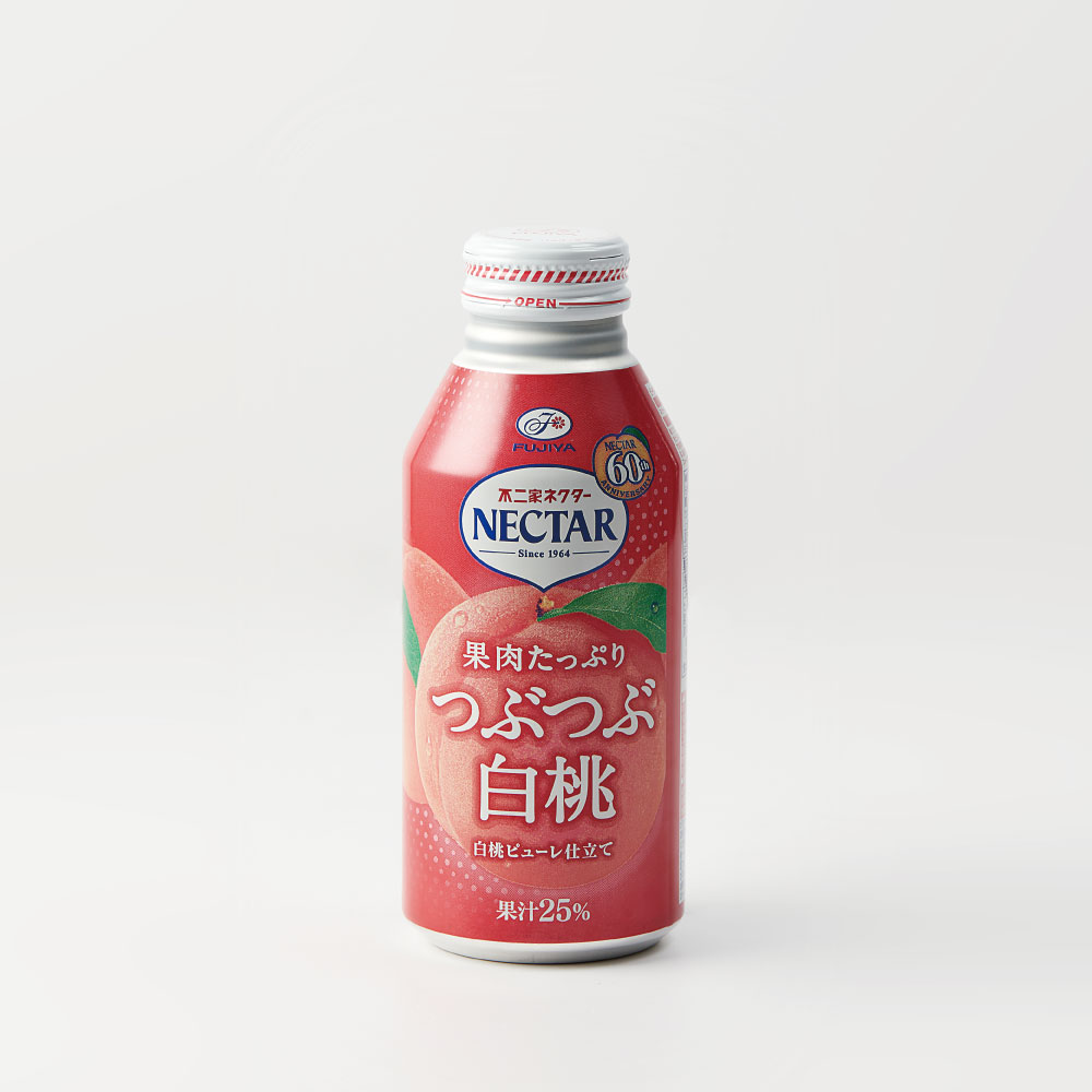 후지야 복숭아 넥타 380mL 정면