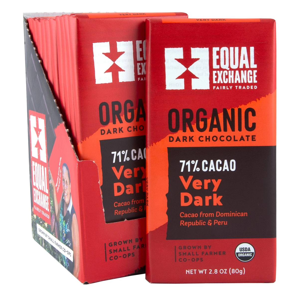 Equal Exchange Very Dark 71% — 제조사 진열박스 포함 이미지, 구매 상품은 단품