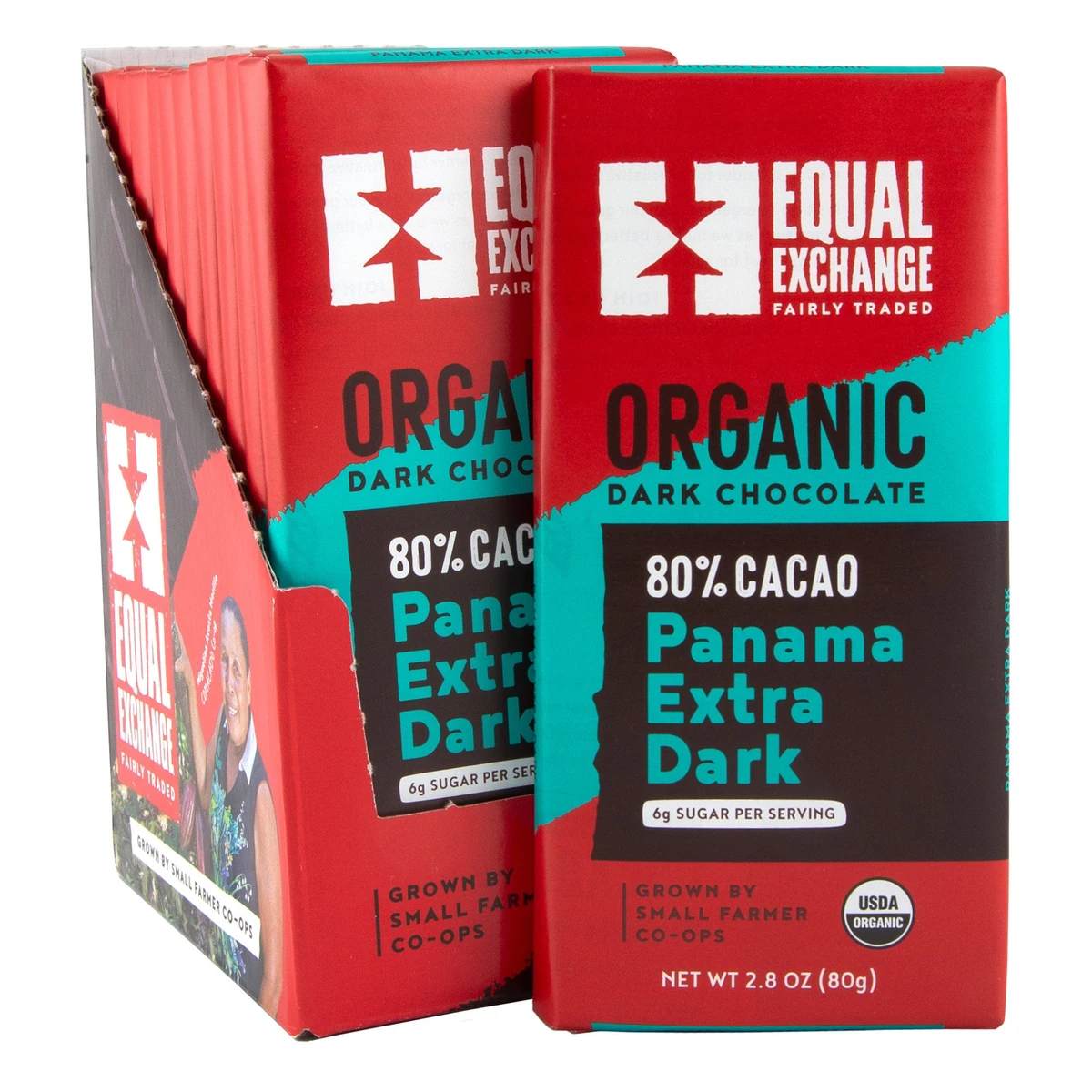 Equal Exchange Panama Extra Dark 80% — 제조사 진열박스 포함 이미지, 구매 상품은 단품