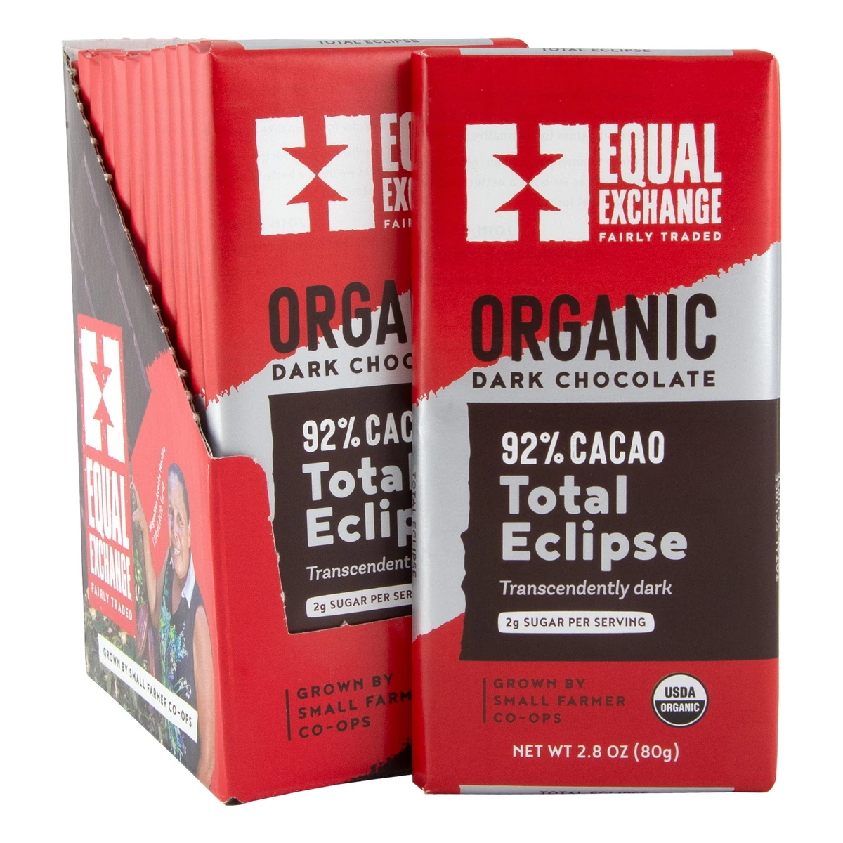Equal Exchange Total Eclipse 92% — 제조사 진열박스 포함 이미지, 구매 상품은 단품
